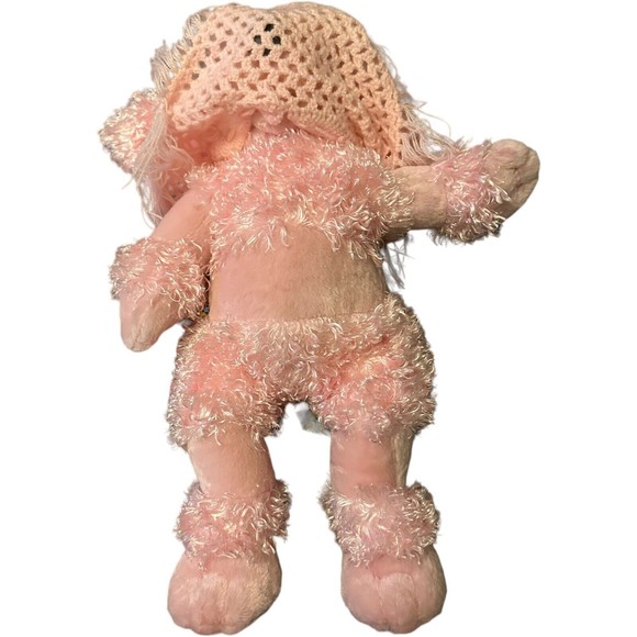 Build A Bear Pink French Poodle Dog Crochet Shawl Stuffed Animal Plush HTF BABW - Picture 9 of 16